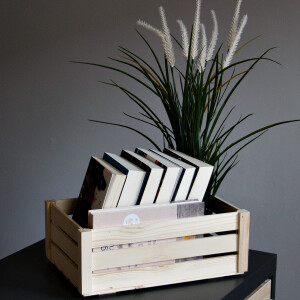 Holzkiste, 6,5 Liter, Ladenregalsiege...