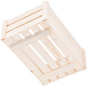 Holzkiste, 6,5 Liter, Ladenregalsiege 32 × 21 × 12,5 cm
