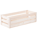 Regalkiste aus Holz, 6 Liter Holzbox, 40 × 16 × 12 cm