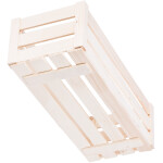 Regalkiste aus Holz, 6 Liter Holzbox, 40 × 16 × 12 cm