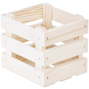 Quadratische Stiege aus Holz, 1,3-Liter-Holzkiste,...