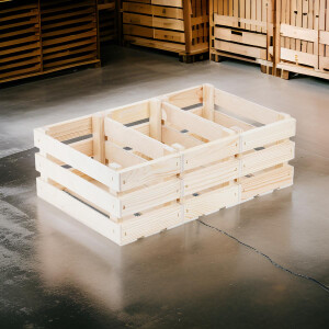 Rechteckige 2,5-Liter-Holzkiste, Ladenregalstiege, 23,5 × 12 × 12 cm
