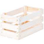 Rechteckige 2,5-Liter-Holzkiste, Ladenregalstiege, 23,5 × 12 × 12 cm