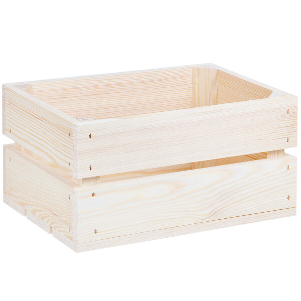 Holzkiste, 7-Liter-Weinkiste, neue Holzbox, 30 × 20 × 15 cm