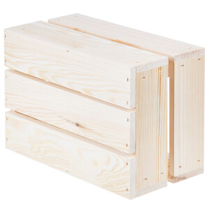 Holzkiste, 7-Liter-Weinkiste, neue Holzbox, 30 × 20 × 15 cm