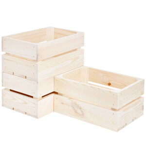 Holzkiste, 7-Liter-Weinkiste, neue Holzbox, 30 × 20 × 15 cm