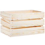 Holzkiste 40 × 24,5 × 23 cm, Holzstiege 19,5 Liter