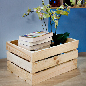 Große neue Obstkiste, 27,5 Liter, Holzstiege...