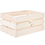 Große neue Obstkiste, 27,5 Liter, Holzstiege 46 × 32 × 23 cm