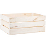 Große Obstkiste, 41 Liter, aus Holz, 54 × 38,5 × 23 cm