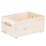 Möbelkiste 6 Liter Werkstattkiste aus Holz 30 × 20 × 14 cm