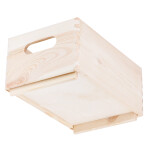 Möbelkiste 6 Liter Werkstattkiste aus Holz 30 × 20 × 14 cm