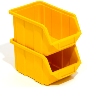 Regalbox Stapelbox 1 Liter Materialbehälter Gelb