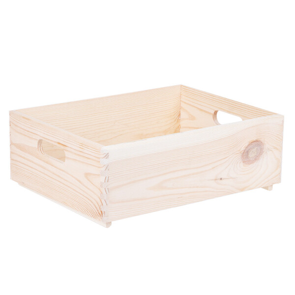 Holzkiste 13 Liter Haushaltskiste 40 × 30 × 14 cm Box