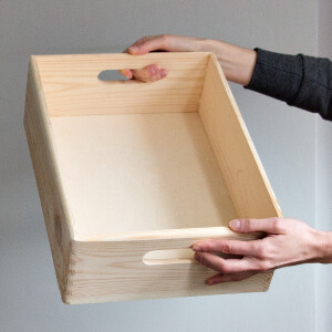 Holzkiste 13 Liter Haushaltskiste...