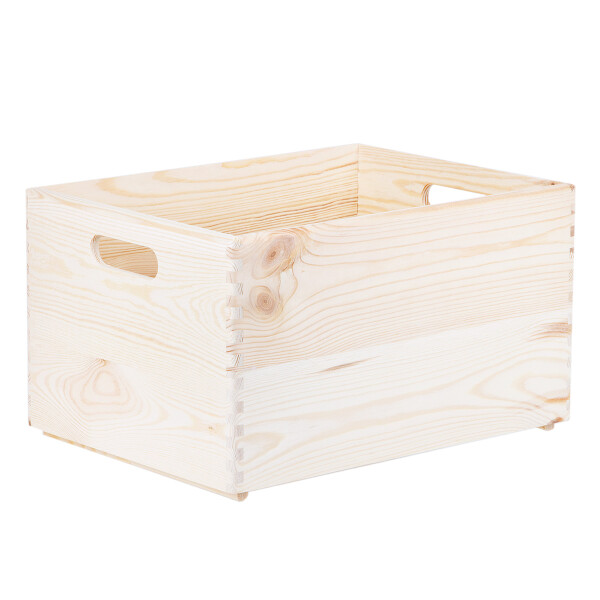 Werkstattkiste, 21 Liter, aus Holz, 40 × 30 × 24 cm