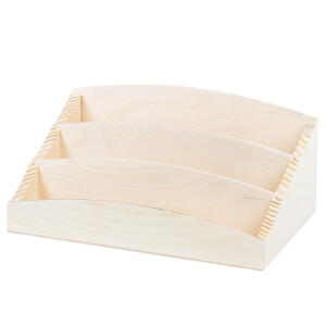 Schreibtisch und Büro-Organizer aus natürlichem...