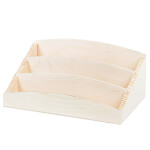 Schreibtisch und Büro-Organizer aus natürlichem Holz