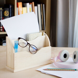 Schreibtisch-Organizer, 27 × 10 × 19 cm, Schreibtischablage