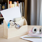 Schreibtisch-Organizer, 27 × 10 × 19 cm, Schreibtischablage