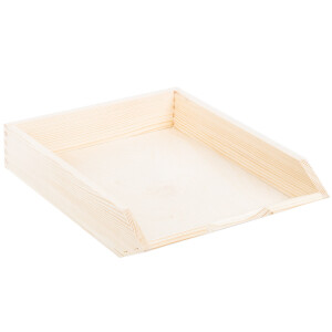 Briefablage aus Vollholz DIN A4 Längsformat 32 x 26...