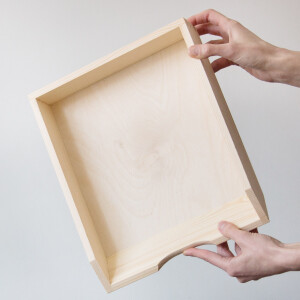 Briefablage aus Vollholz DIN A4 Längsformat 32 x 26...