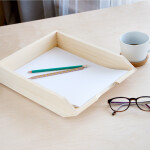 Briefablage aus Vollholz DIN A4 Längsformat 32 x 26 x 7 cm