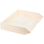 Dokumentenablage aus Vollholz, DIN A4, Querformat 34 x 27 x 7 cm