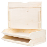 Dokumentenablage aus Vollholz, DIN A4, Querformat 34 x 27 x 7 cm