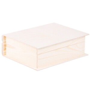Große Buchschatulle aus Holz,...
