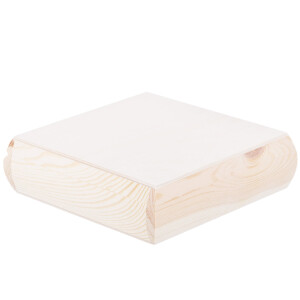 Quadratische Holzschatulle 20 x 20 x 6 cm, Geschenkschachtel