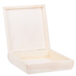 Quadratische Holzschatulle 20 x 20 x 6 cm, Geschenkschachtel