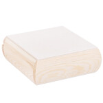 Holzkiste mit abgerundeten Ecken, 16 × 16 × 6 cm