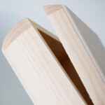 Holzkiste mit abgerundeten Ecken, 16 × 16 × 6 cm