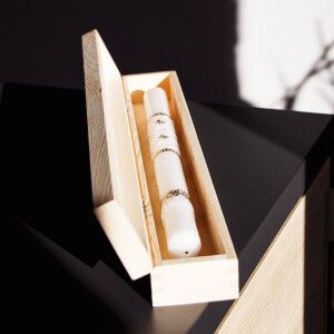 Lange, schmale Holzkiste 47 × 7 × 5,5 cm, Geschenkverpackung