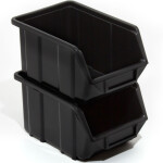 Stapelboxen 1 Liter Industrieboxen Schwarz