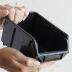 Stapelboxen 1 Liter Industrieboxen Schwarz
