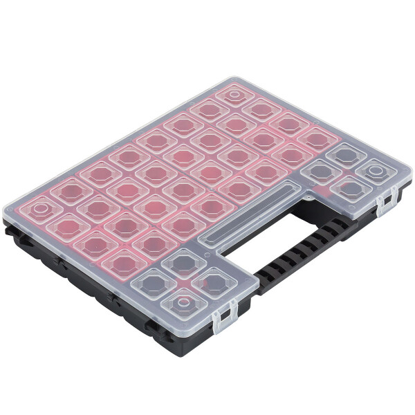 Sortierbox Sortimentskasten 16 Fächer Kleinteilebox 36,5 x 27 x 5 cm Organizer
