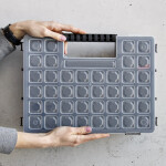Sortierbox Sortimentskasten 16 Fächer Kleinteilebox 36,5 x 27 x 5 cm Organizer