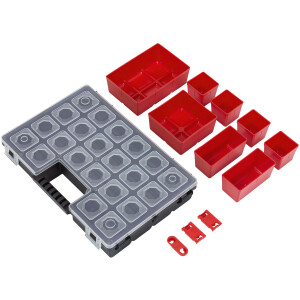 Sortierbox 8 Boxen Organizer Sortimentskasten Kleinteilebox Deckel herausnehmabar
