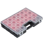 Sortierbox 8 Boxen Organizer Sortimentskasten Kleinteilebox Deckel herausnehmabar