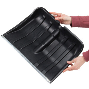 Schneeschieber, Schneeschaufel 37,5 x 30,5 cm mit Aluminium-Kante