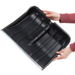 Schneeschieber, Schneeschaufel 37,5 x 30,5 cm mit Aluminium-Kante