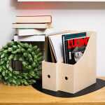 Holz Stehsammler, Zeitschriftenhalter aus Holz 9,5 x 24,5 x 31 cm