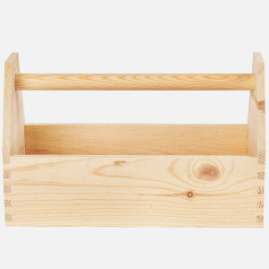 Werkzeugkasten aus Holz, Werkzeugträger mit Griff