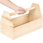 Werkzeugkasten aus Holz, Werkzeugträger mit Griff