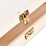 Flache, quadratische Holzkiste 35 × 35 × 3,5 cm Holzbox