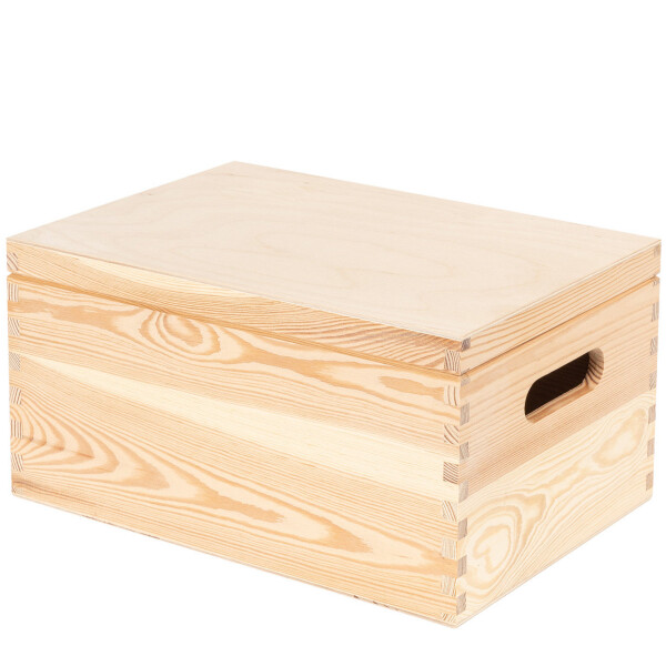 Schrankkiste 35 × 25 × 18 cm aus Holz mit abnehmbarem Deckel