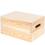 Schrankkiste 35 × 25 × 18 cm aus Holz mit abnehmbarem Deckel