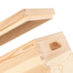 Schrankkiste 35 × 25 × 18 cm aus Holz mit abnehmbarem Deckel